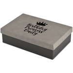 Birthday Princess Large Gift Box w/ Engraved Leather Lid (Personalized)