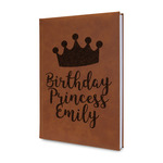 Birthday Princess Leather Sketchbook - Small - Double Sided (Personalized)