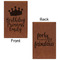 Birthday Princess Leatherette Sketchbooks - Small - Double Sided - Front & Back View