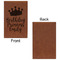 Birthday Princess Leatherette Sketchbooks - Small - Single Sided - Front & Back View