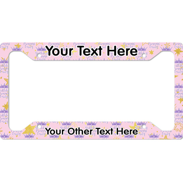 Custom Birthday Princess License Plate Frame (Personalized)