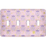 Birthday Princess Light Switch Cover (4 Toggle Plate) (Personalized)