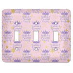 Birthday Princess Light Switch Cover (3 Toggle Plate) (Personalized)