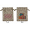 Birthday Princess Medium Burlap Gift Bag - Front and Back