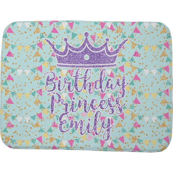 Custom Birthday Princess Memory Foam Bath Mat - 48"x36" (Personalized)