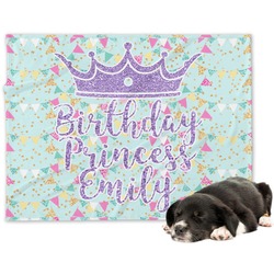 Birthday Princess Dog Blanket - Large (Personalized)