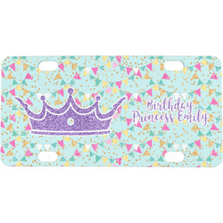 Birthday Princess Mini / Bicycle License Plate (4 Holes) (Personalized)