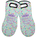 Birthday Princess Neoprene Oven Mitts - Set of 2 w/ Name or Text