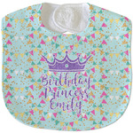 Birthday Princess Velour Baby Bib w/ Name or Text