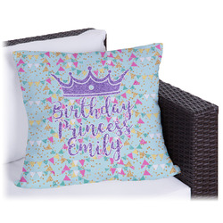 Birthday Princess Outdoor Pillow - 16" (Personalized)