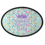 Birthday Princess Iron On Oval Patch w/ Name or Text