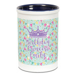 Birthday Princess Ceramic Pencil Holders - Blue