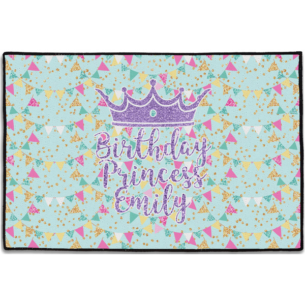 Custom Birthday Princess Door Mat - 36"x24" (Personalized)