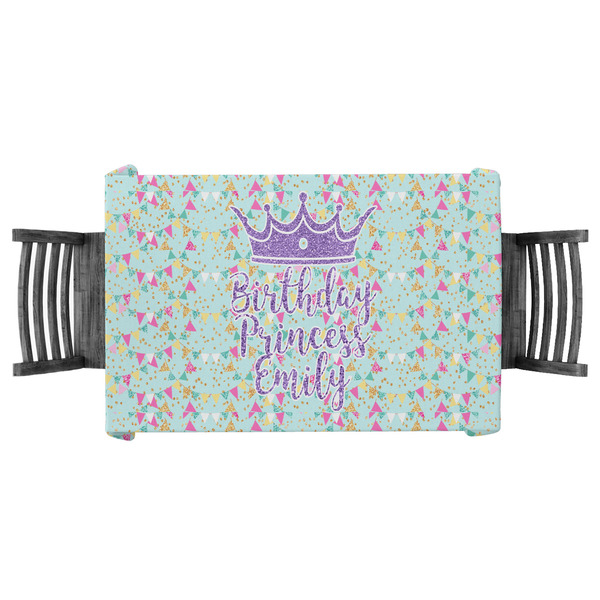 Custom Birthday Princess Tablecloth - 58"x58" (Personalized)