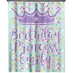 Birthday Princess Extra Long Shower Curtain - 70"x84" (Personalized)