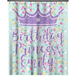 Birthday Princess Extra Long Shower Curtain - 70"x84" (Personalized)