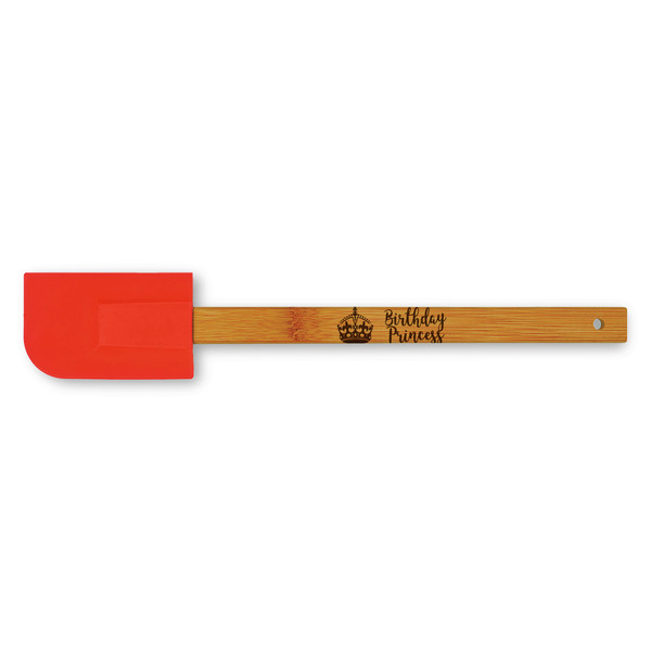 Custom Birthday Princess Silicone Spatula - Red (Personalized)