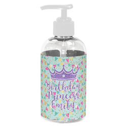 Birthday Princess Plastic Soap / Lotion Dispenser (8 oz - Small - White) (Personalized)