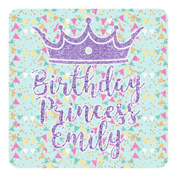 Birthday Princess Square Decal - Medium (Personalized)