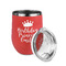 Birthday Princess Stainless Wine Tumblers - Coral - Double Sided - Alt View