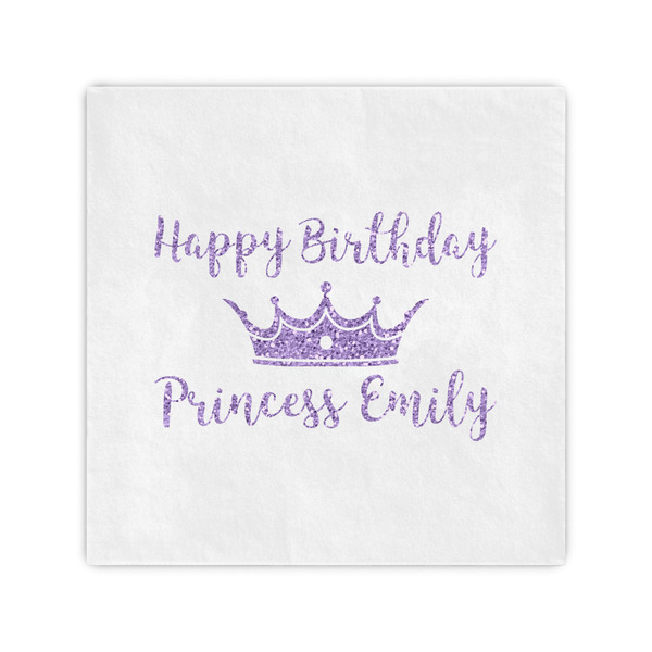 Custom Birthday Princess Cocktail Napkins (Personalized)