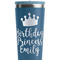 Birthday Princess Steel Blue RTIC Everyday Tumbler - 28 oz. - Close Up