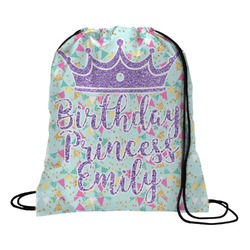 Birthday Princess Drawstring Backpack - Medium (Personalized)