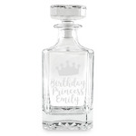 Birthday Princess Whiskey Decanter - 26 oz Square (Personalized)