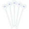 Birthday Princess White Plastic 5.5" Stir Stick - Fan View