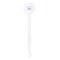 Birthday Princess White Plastic 5.5" Stir Stick - Round - Single Stick