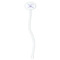 Birthday Princess White Plastic 7" Stir Stick - Oval - Single Stick