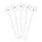 Birthday Princess White Plastic 7" Stir Stick - Round - Fan View