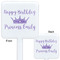 Birthday Princess White Plastic Stir Stick - Double Sided - Approval