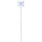 Birthday Princess White Plastic Stir Stick - Double Sided - Square - Single Stick