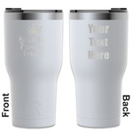 Birthday Princess RTIC Tumbler - White - Engraved Front & Back (Personalized)