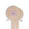 Birthday Princess Wooden 4" Food Pick - Round - Single Sided - Front & Back