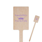 Birthday Princess 6.25" Rectangle Wooden Stir Sticks - Single Sided (Personalized)