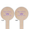 Birthday Princess Wooden 6" Food Pick - Round - Double Sided - Front & Back