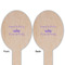 Birthday Princess Wooden Food Pick - Oval - Double Sided - Front & Back