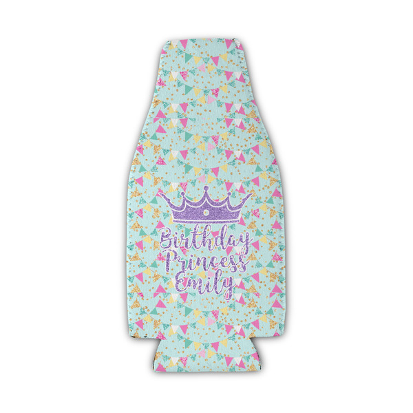 Custom Birthday Princess Zipper Bottle Cooler (Personalized)