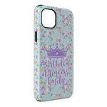 Birthday Princess iPhone Case - Rubber Lined - iPhone 14 Pro Max (Personalized)