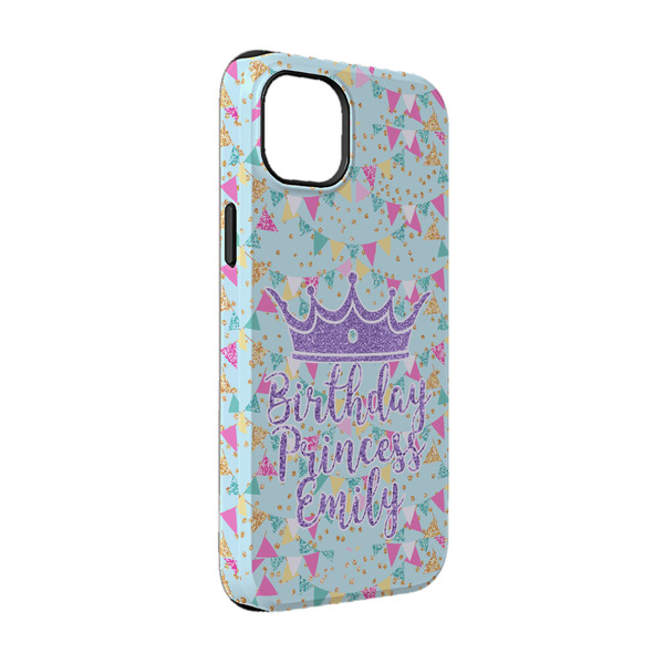 Custom Birthday Princess iPhone Case - Rubber Lined - iPhone 14 Pro (Personalized)