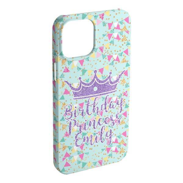 Custom Birthday Princess iPhone Case - Plastic - iPhone 15 Plus (Personalized)