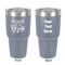 Bride / Wedding Quotes and Sayings 30 oz Stainless Steel Ringneck Tumbler - Grey - Double Sided - Front & Back