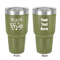 Bride / Wedding Quotes and Sayings 30 oz Stainless Steel Ringneck Tumbler - Olive - Double Sided - Front & Back