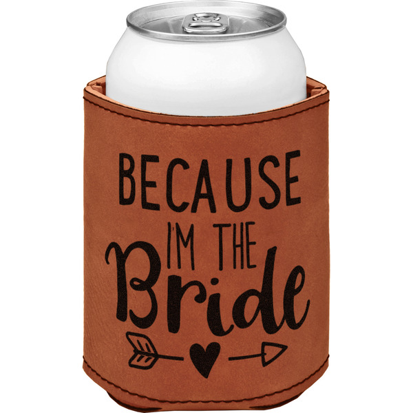 Custom Bride / Wedding Quotes and Sayings Leatherette Can Sleeve - Double Sided