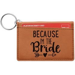 Bride / Wedding Quotes and Sayings Leatherette Keychain ID Holder