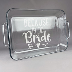 Bride / Wedding Quotes and Sayings Glass Baking and Cake Dish