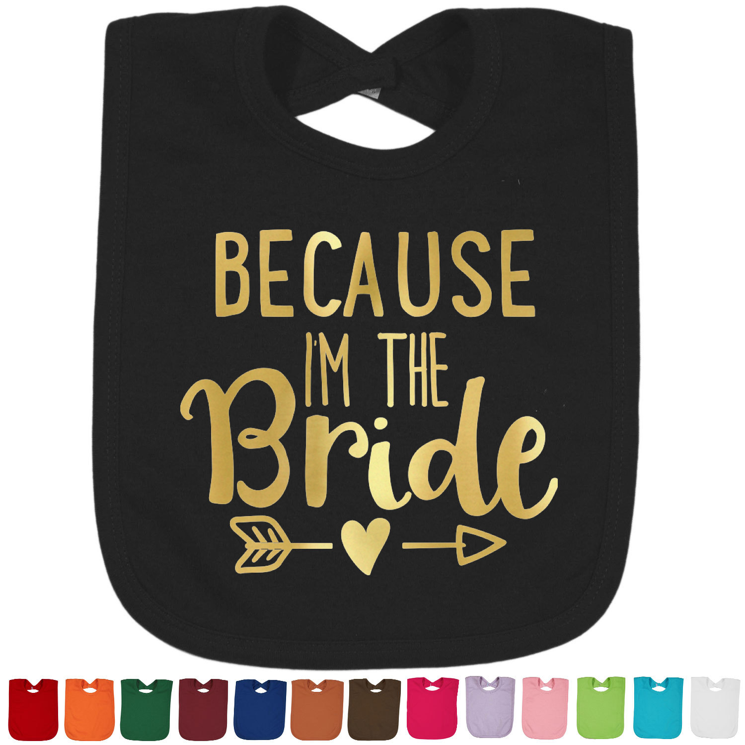 wedding baby bib