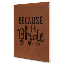 Bride / Wedding Quotes and Sayings Leatherette Journal - Large - Single Sided